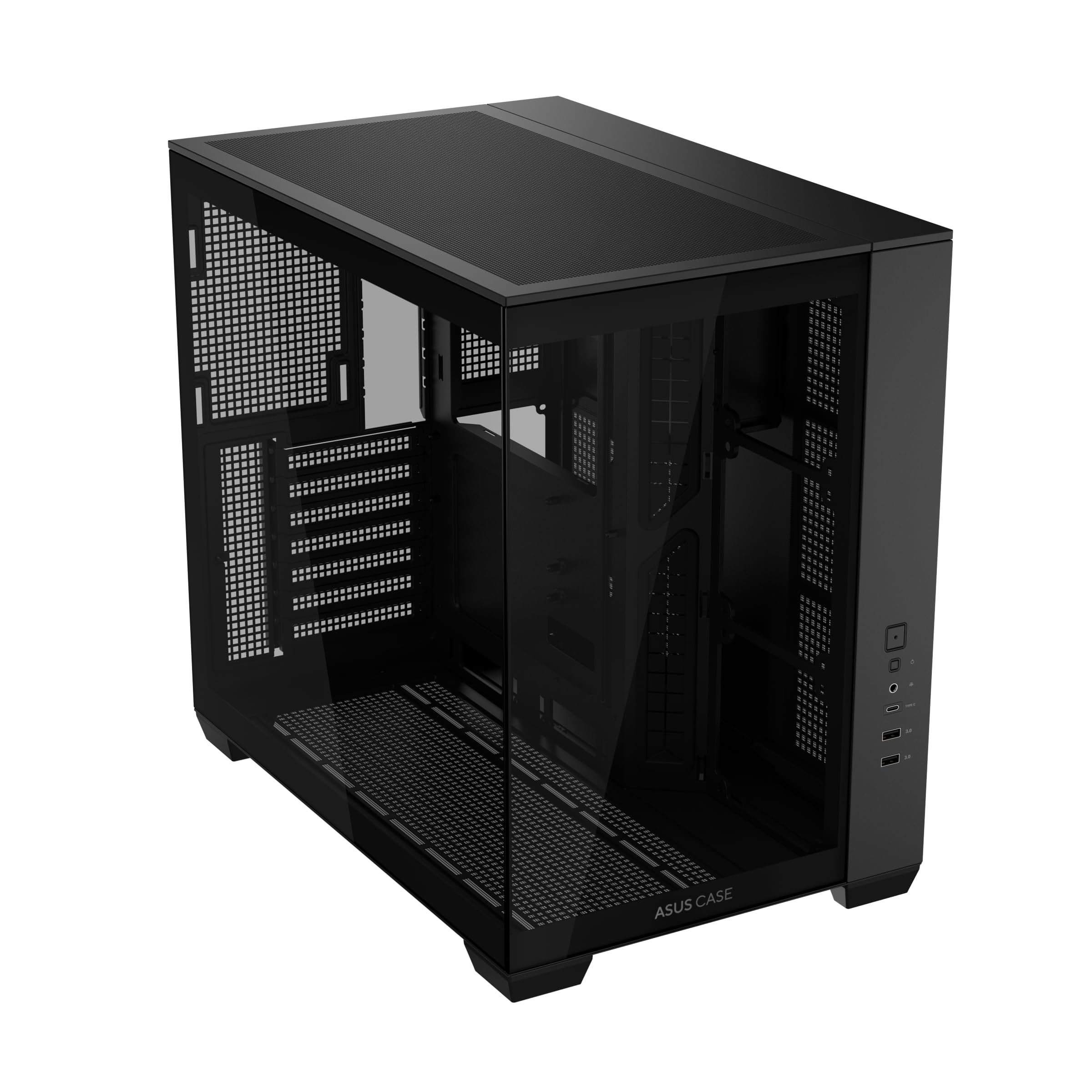 ASUS A32 Case 黒 PCケース ピラーレス Amazon | ASUS A32 Case Black/ATX対応/デュアルチャンバー/ピラーレス